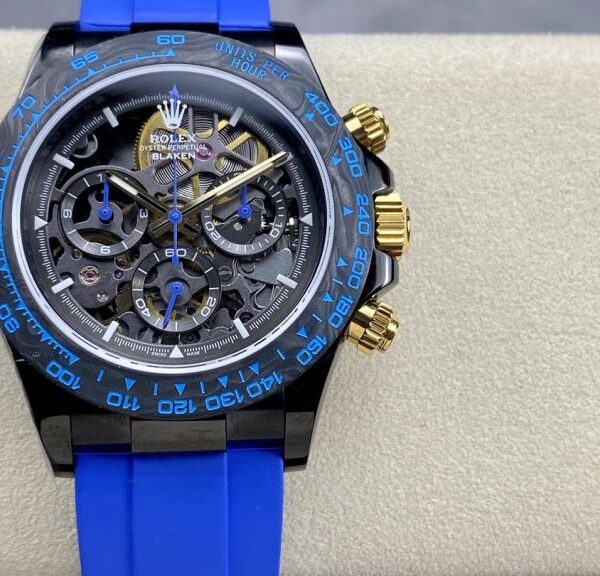 Dong Ho Rolex Daytona By Blaken Che Tac Mat Lo Co Day Cao Su Mau Xanh Duong 40mm 1 768x576 1