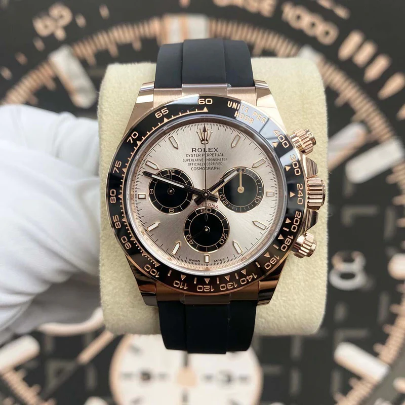 Daytona 126515 40mm Rose Gold/Rubber with Rose Gold Dial