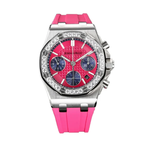 Royal Oak Offshore Selfwinding Chronograph 37mm Pink Dial in Steel 26231ST 1 1