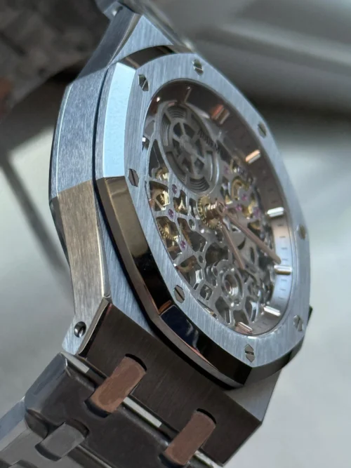 Royal Oak Openworked 16204 SS ZF 1:1 Best Edition Skeleton Dial on SS Bracelet A7124 Super Clone - Image 6
