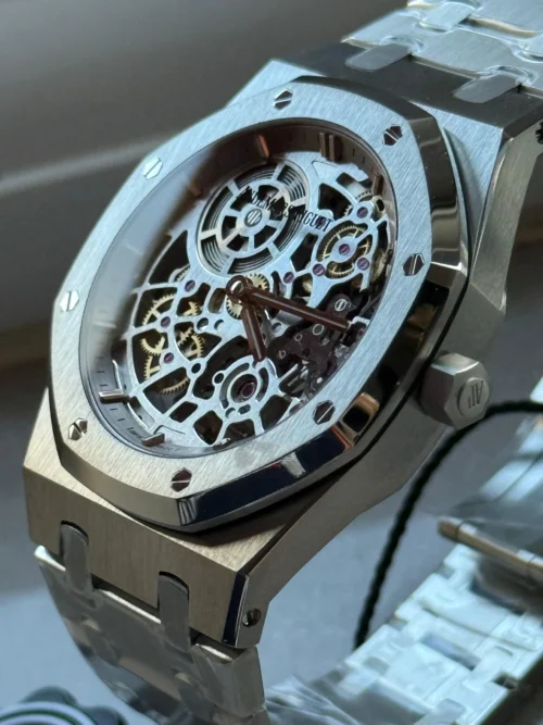 Royal Oak Openworked 16204 SS ZF 1:1 Best Edition Skeleton Dial on SS Bracelet A7124 Super Clone - Image 5