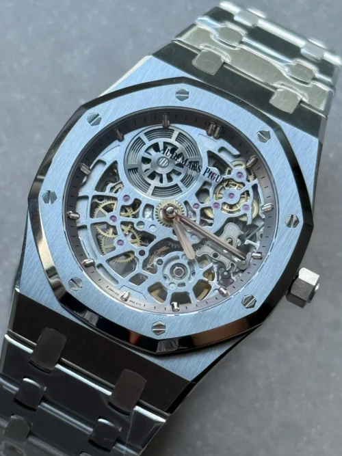 Royal Oak Openworked 16204 SS ZF 1:1 Best Edition Skeleton Dial on SS Bracelet A7124 Super Clone - Image 4