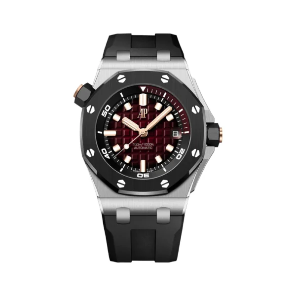 audemars piguet royal oak offshore diver 15720cn oo a002ca 02 smoked red dial white gold audemars piguet 43353183420660