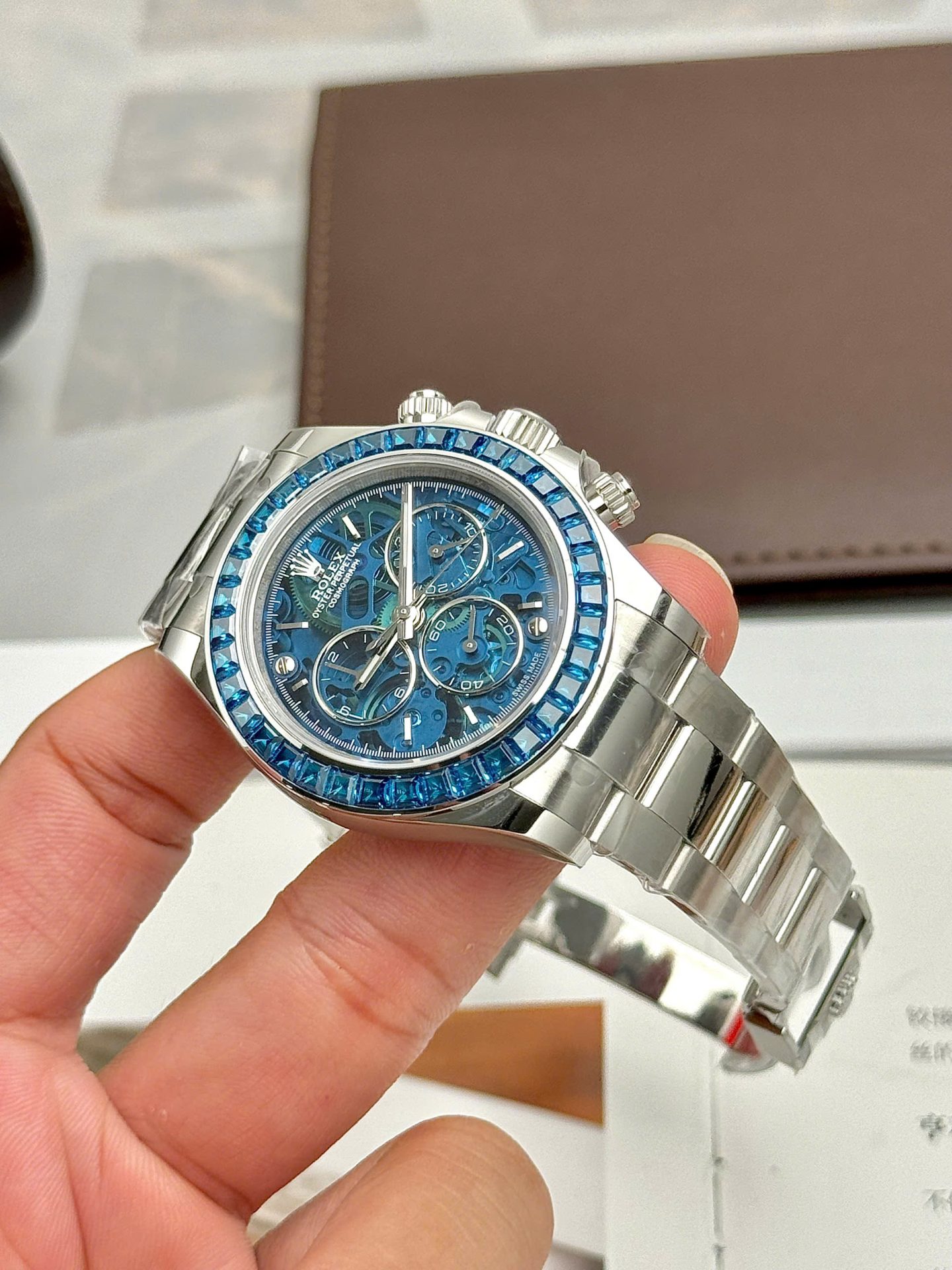 Rolex Daytona Arolla Challenge Blue Dial Skeleton 40mm - Image 6