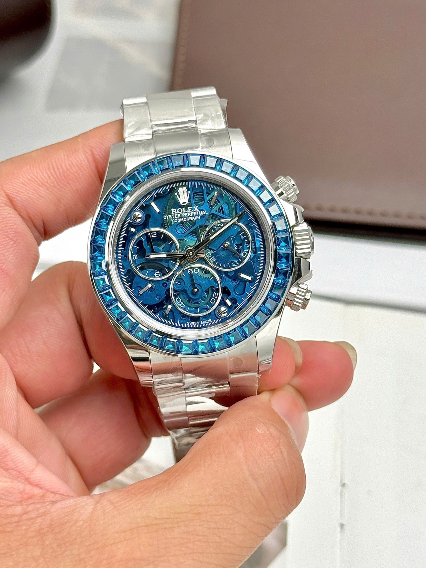 Rolex Daytona Arolla Challenge Blue Dial Skeleton 40mm